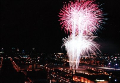 First night St. Louis fire work